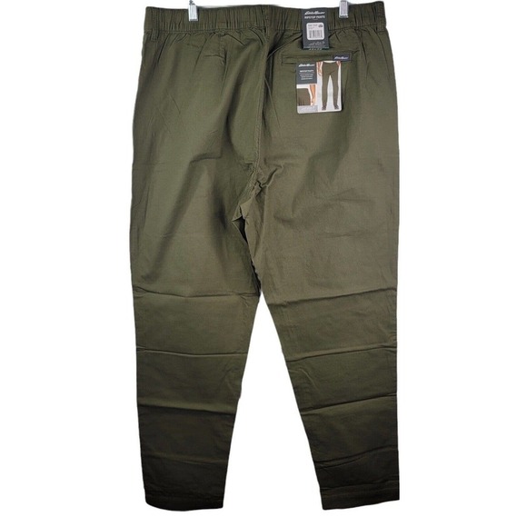 Eddie Bauer Men's Olive Green Ripstop Stretch Hiking Pants 40x32 NWT $70 - Picture 3 of 9
